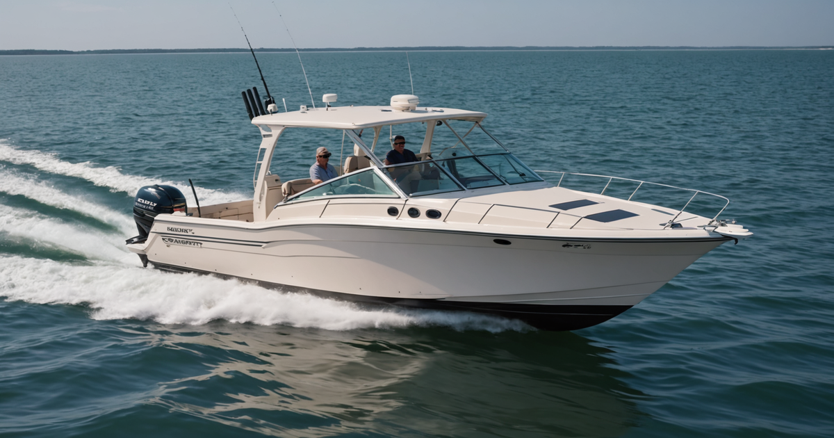 Grady-White Express 370 showcasing the cabin interior and fishing deck