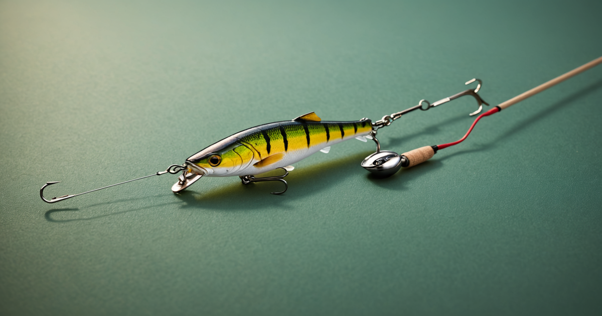 Diagram showing flasher setup with lure