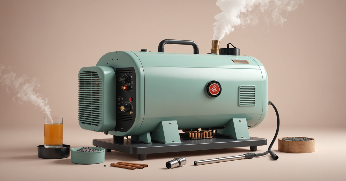 Diagram of a cold smoking generator