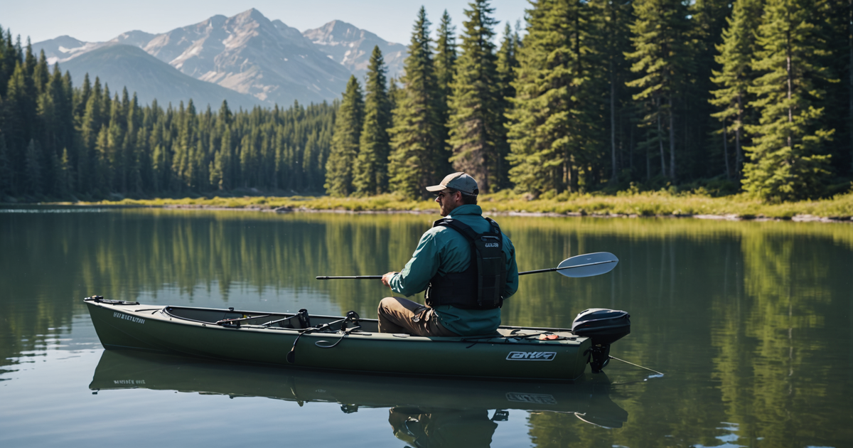 Angler wearing Onyx Kayak Fishing Life Jacket