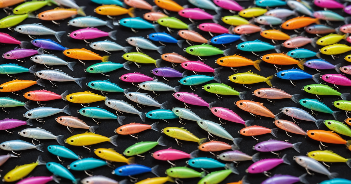 A selection of micro jigs in various colours and sizes