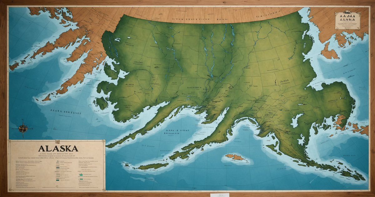 A map of Alaska highlighting prime halibut fishing locations