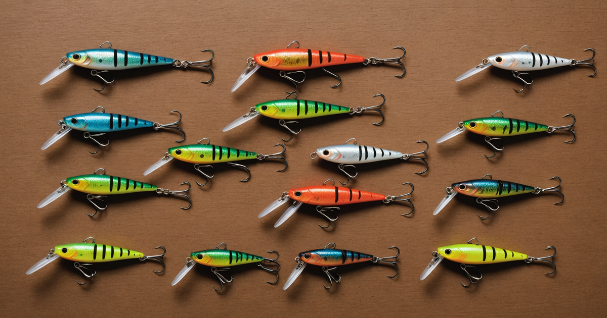 An array of different fishing jigs showcasing various styles