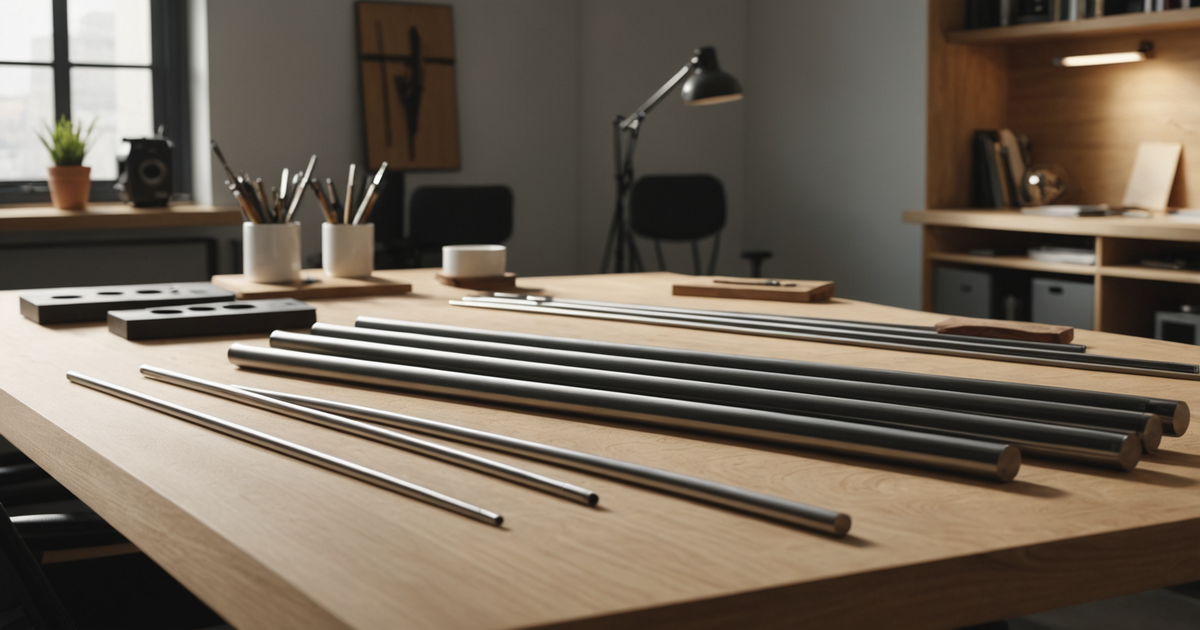 Illustration of different rod materials and actions