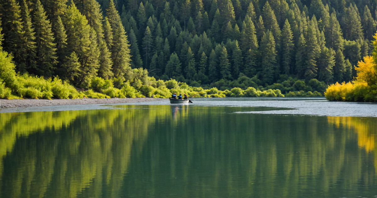 Anglers fishing for sockeye salmon at the Russian River confluence
