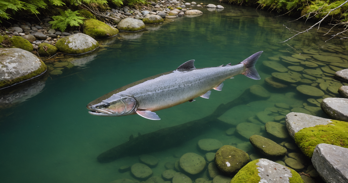 Chum Salmon in a scenic Alaska river