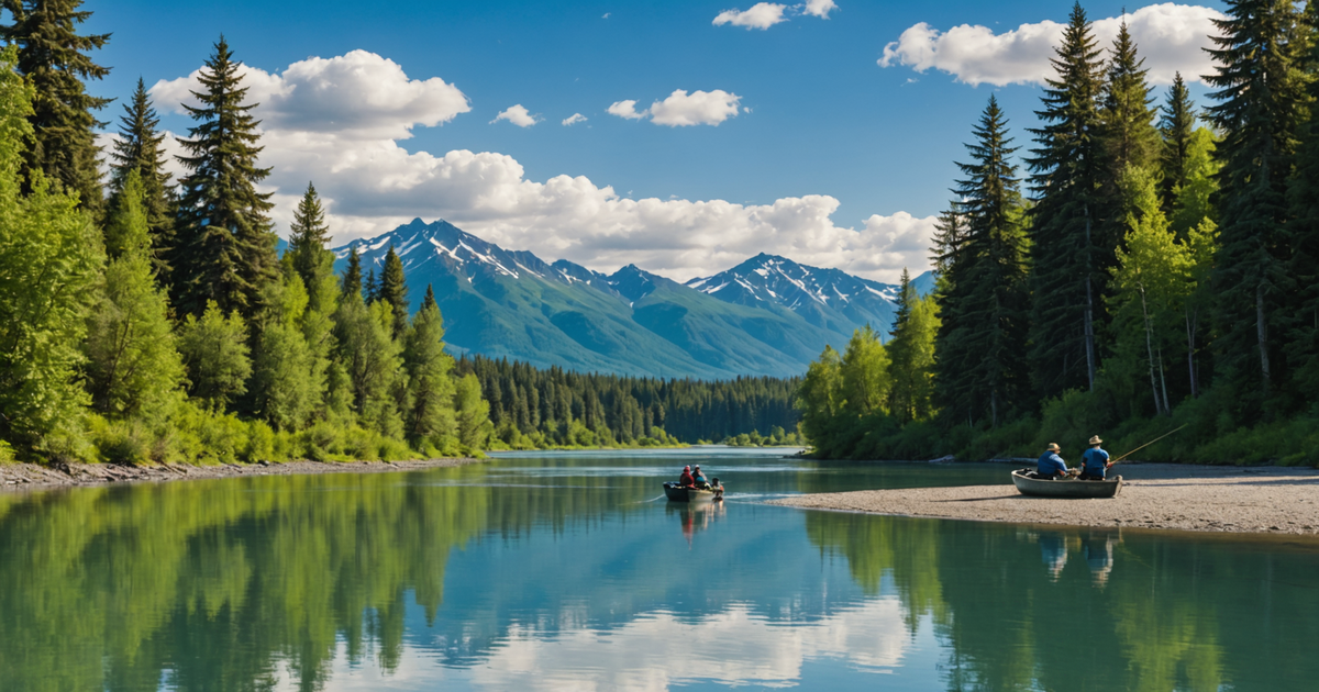 A guided fishing trip on the Kenai River