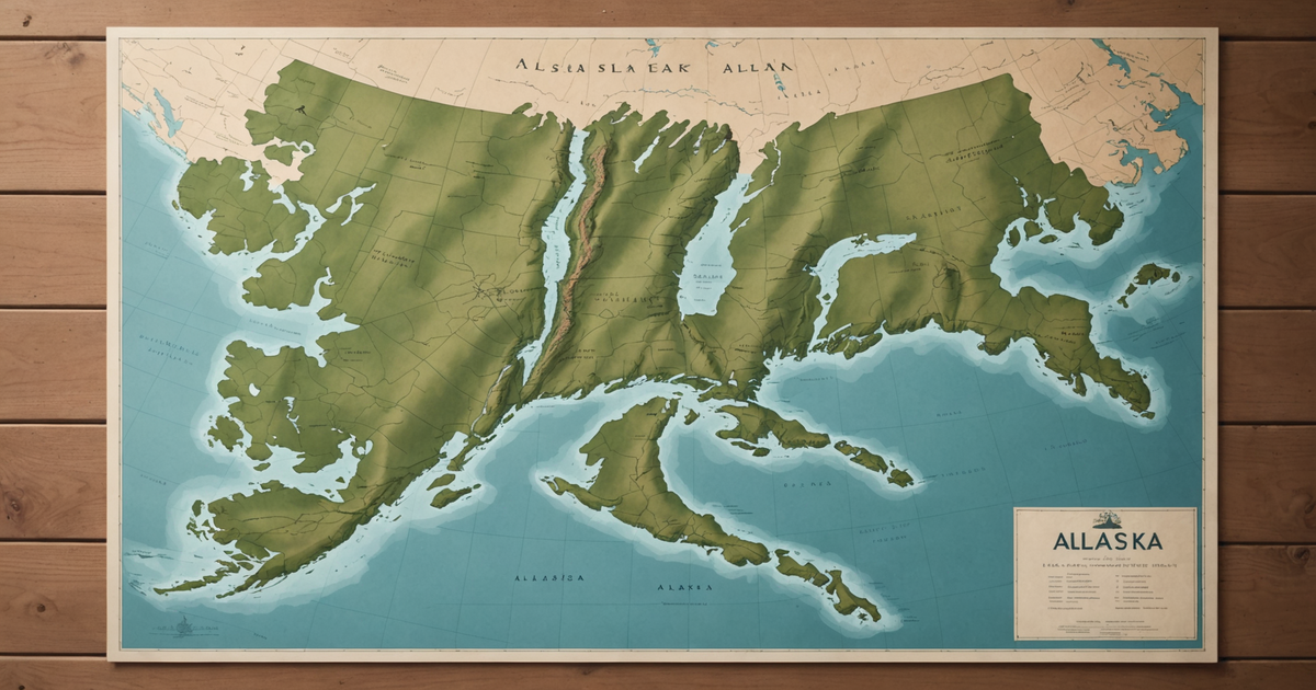 A map showing the peak salmon run times and locations in Alaska.
