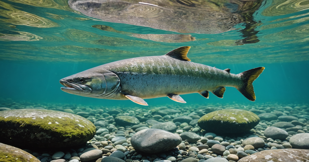 Chum Salmon with Distinctive Markings in Alaskan Waters