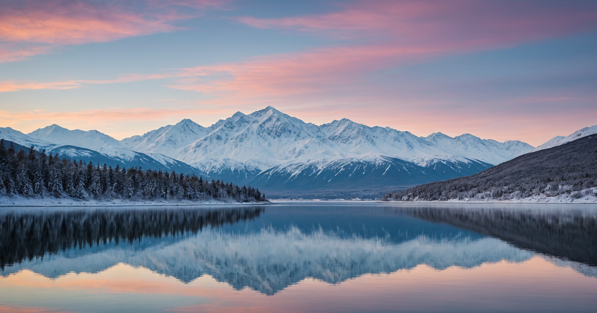 Scenic view of Anchorage with mountains and water