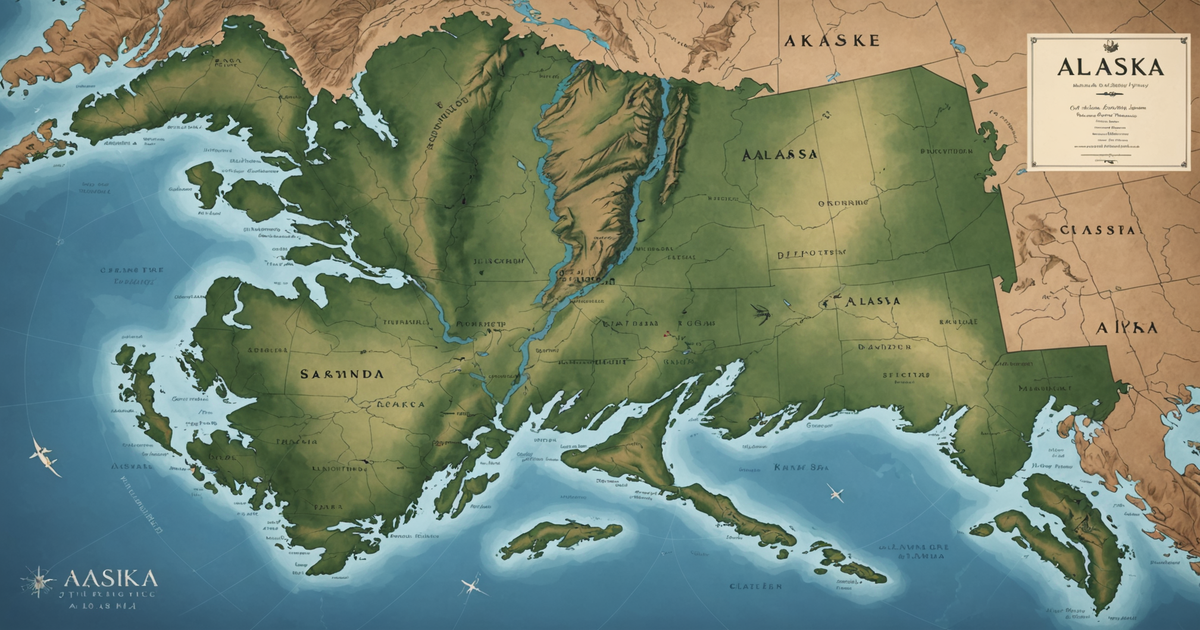 A map of Alaska highlighting key salmon fishing locations