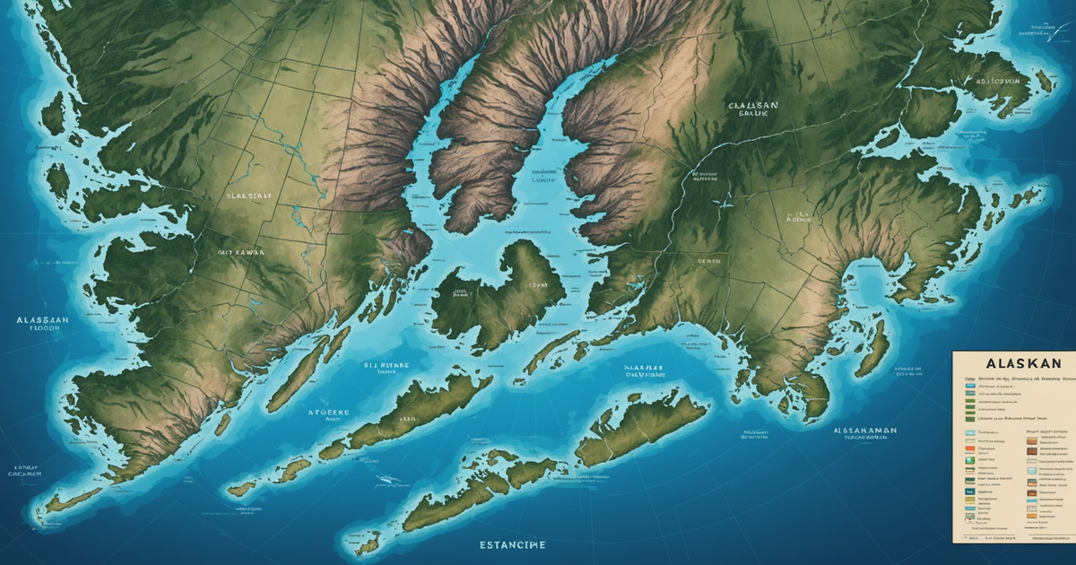 A detailed map of Alaskan fishing regions highlighting key salmon fishing spots.