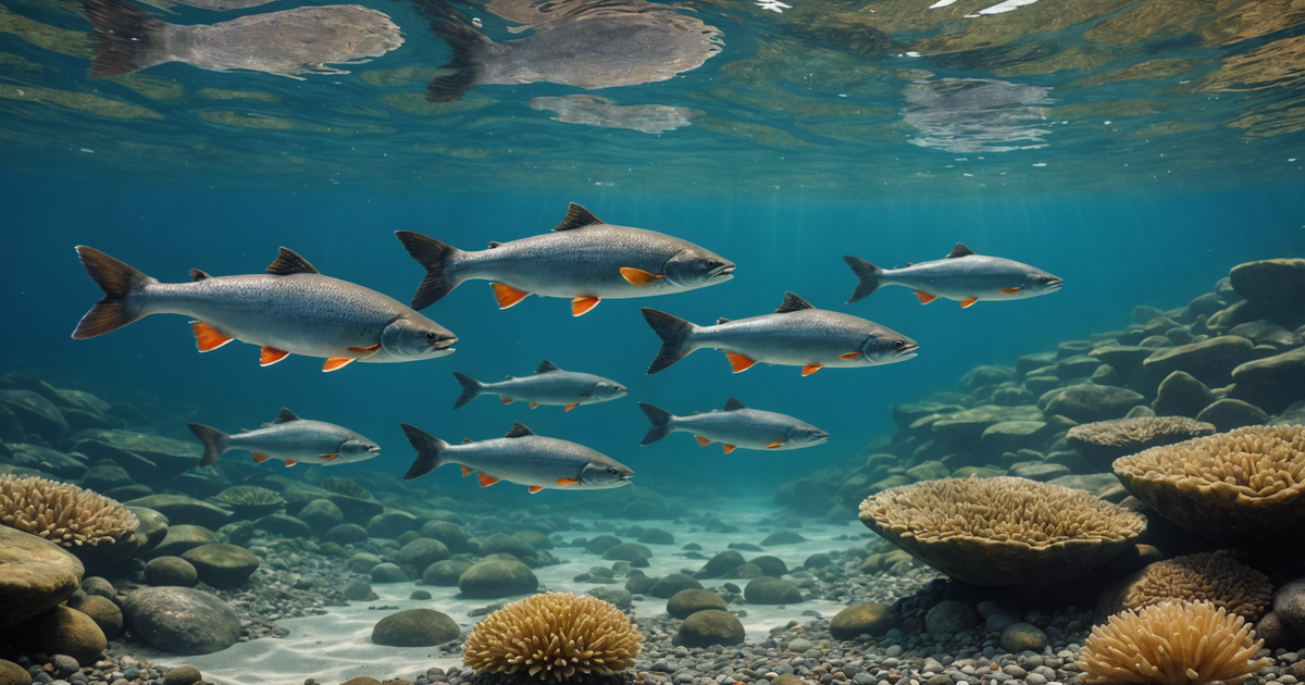 A visual of the Kenai red salmon lifecycle