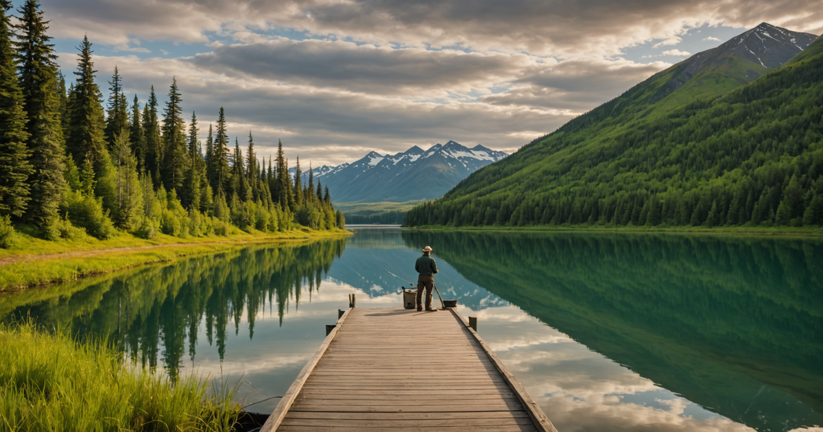 A scenic shot of a popular Kenai Peninsula fishing spot
