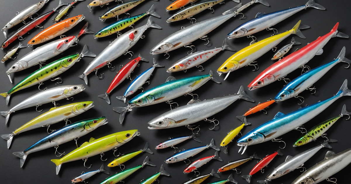 Selection of popular lures and baits for silver salmon fishing