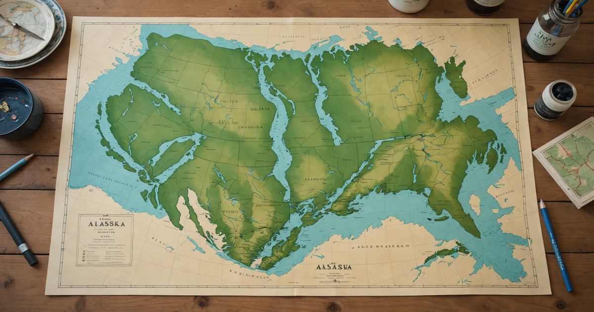 Map of Alaska highlighting popular salmon fishing locations