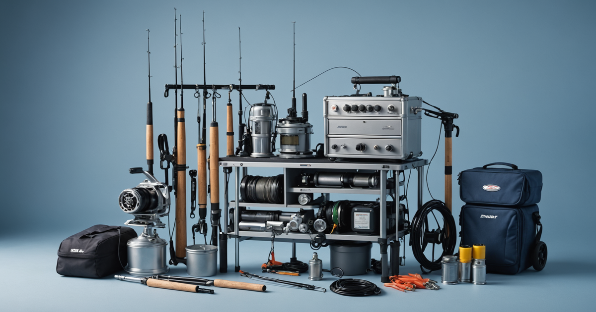A well-equipped silver salmon rig ready for use in Alaskan waters