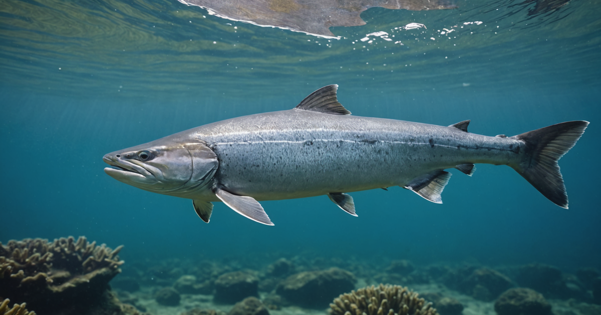 Chum salmon in their oceanic phase with silvery-blue skin