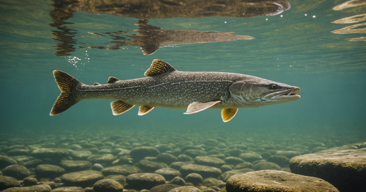 Alaskan Pike in a River