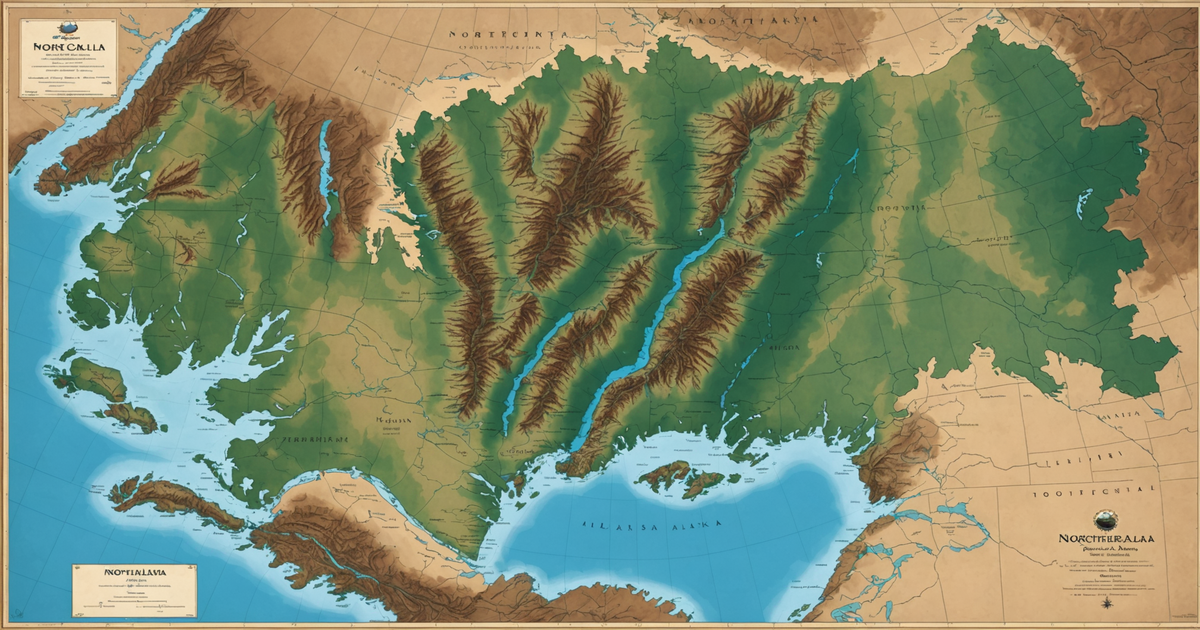 A detailed map of Northcentral Alaska highlighting popular fishing spots and conservation areas.