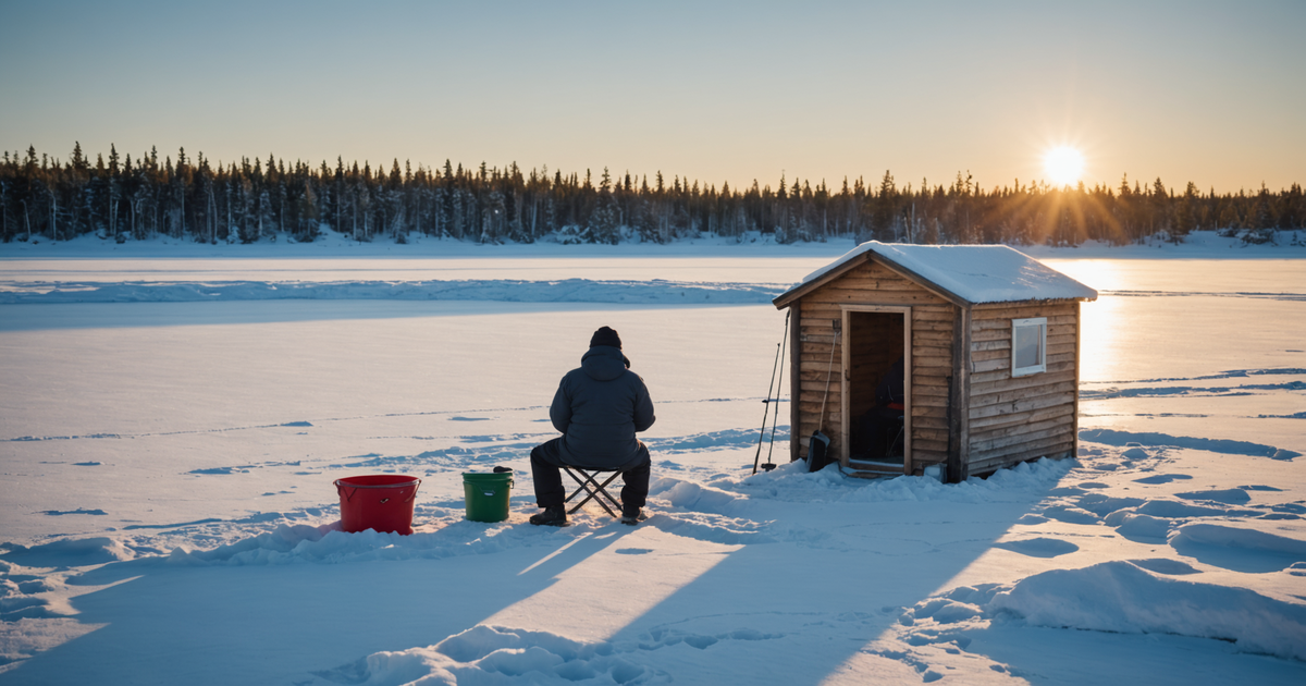Ice Fishing in Yellowknife